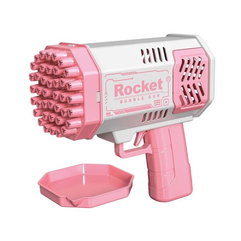 Electric 40-Hole Rocket Bubble Gun - Automatic Bubble Blaster for Kids