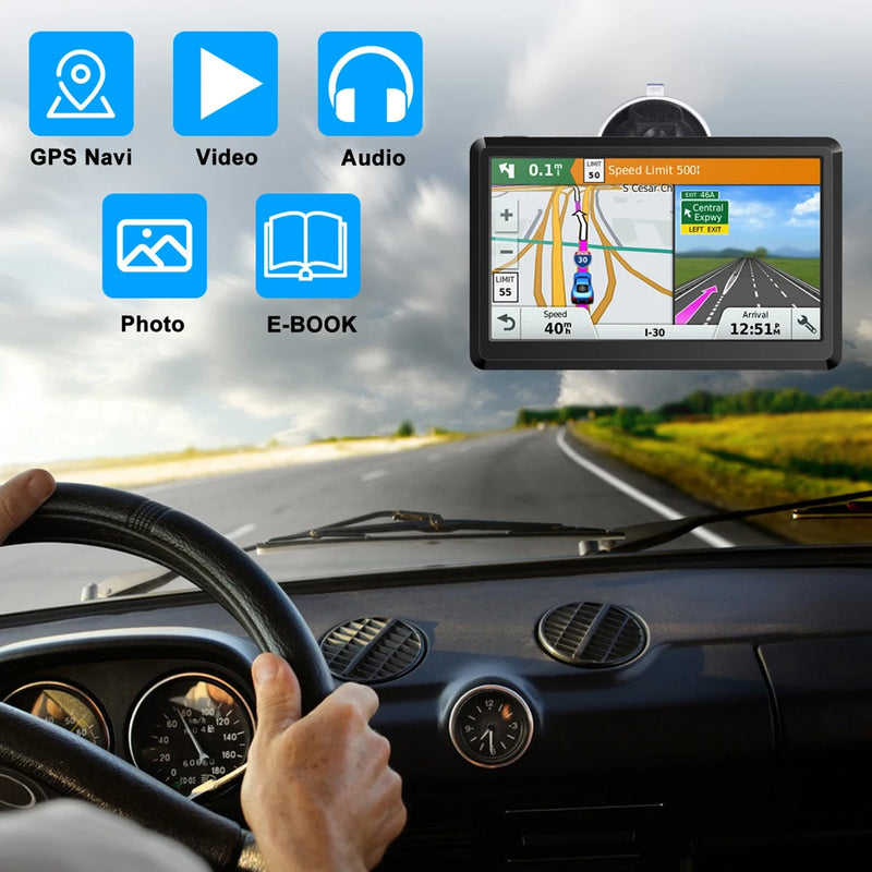 gps navigation system with hd touch screen, view 4 - MRSLM