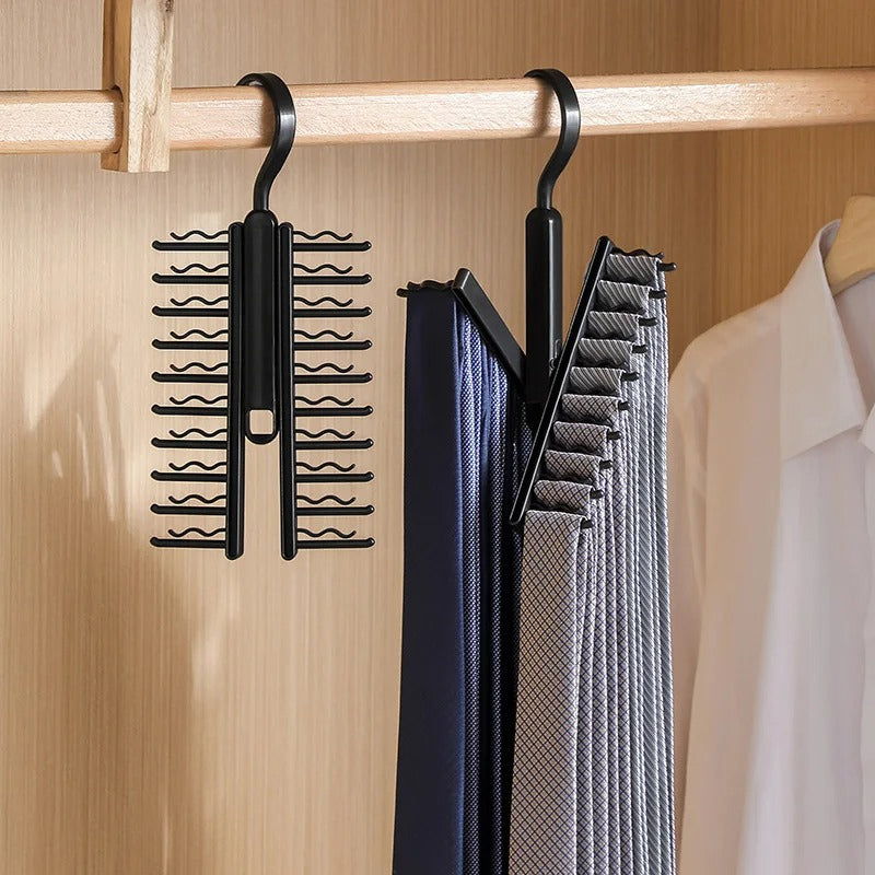 rotatable tie and belt hanger, view 3 - MRSLM