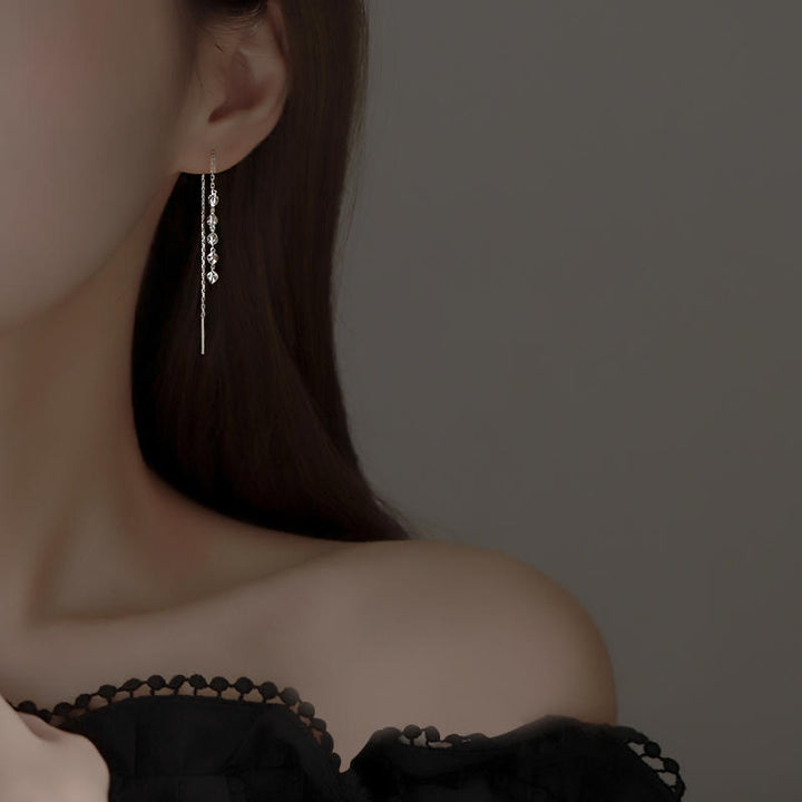 Women's Sterling Silver Tassel Style Earrings