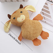 plush squeaky dog toy, view 3 - MRSLM