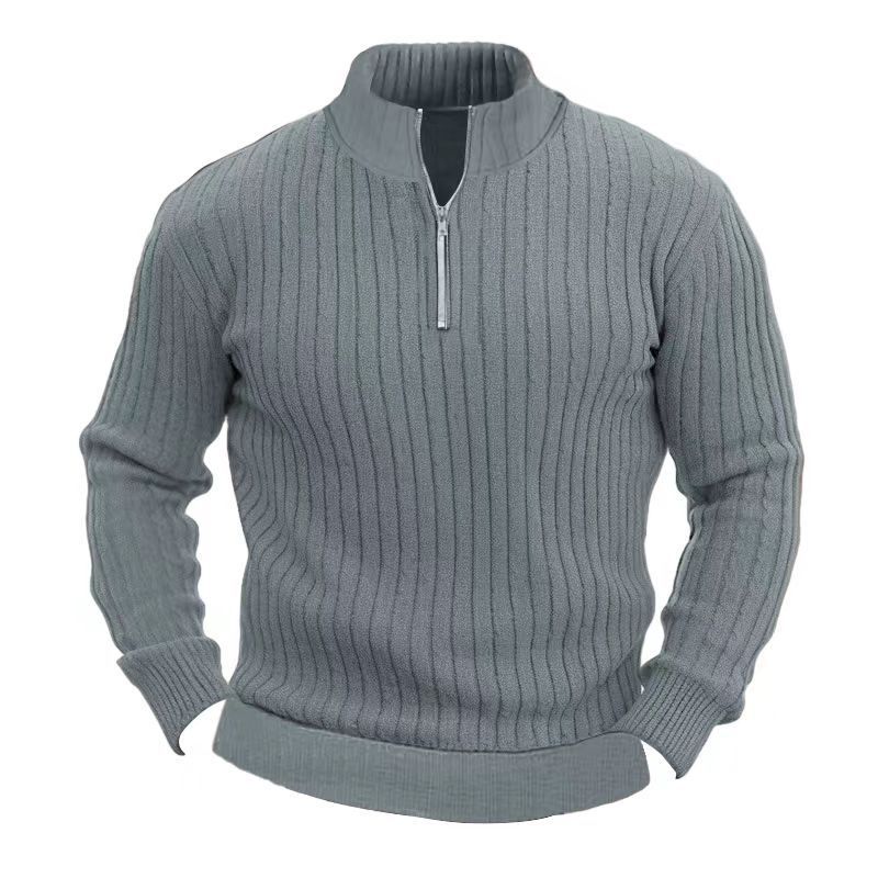 men's stand collar sweater, view 7 - MRSLM
