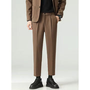 minimalist pleated suit pants, view 9 - MRSLM
