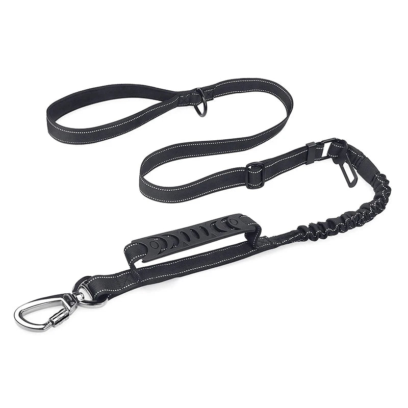 no-pull reflective bungee dog leash - MRSLM