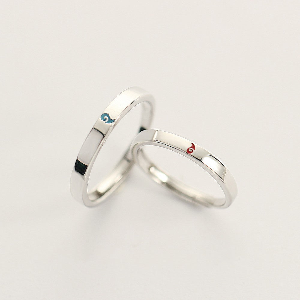 S925 Sterling Silver Ring Couple