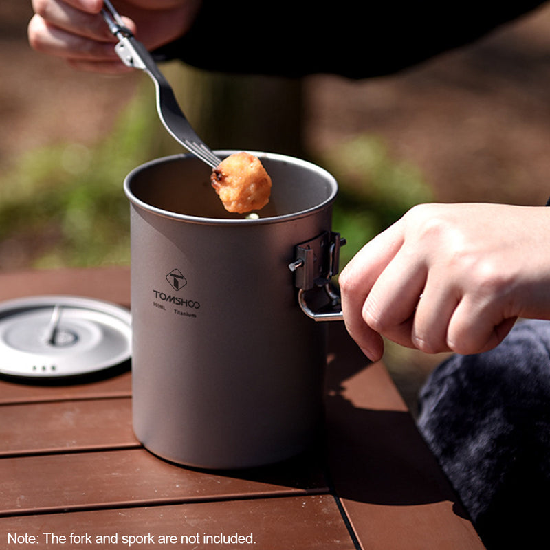 titanium camping pot 900ml, view 5 - MRSLM