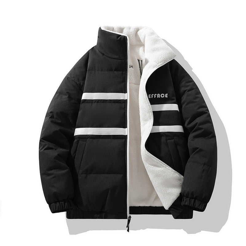 velvet stand collar jacket, view 6 - MRSLM