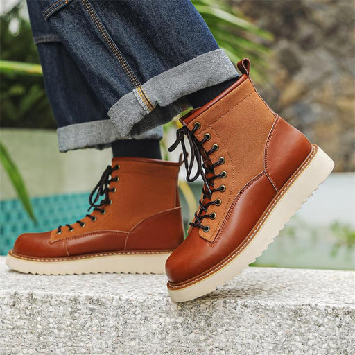handmade leather ankle boots - MRSLM