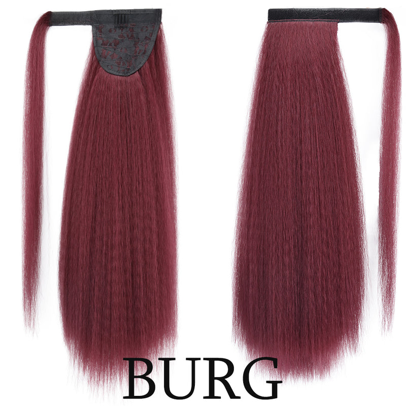 long straight ponytail hair extension, view 2 - MRSLM