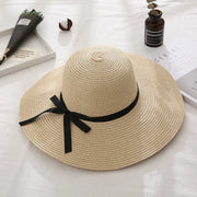 Foldable summer straw hat for women, view 9 - MRSLM