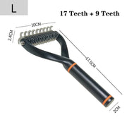 double-sided pet deshedding brush, view 13 - MRSLM