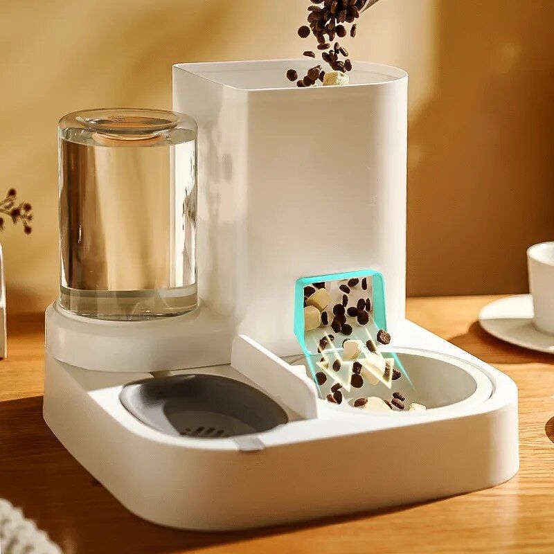 smart cat feeder and water dispenser, view 11 - MRSLM