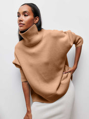 women's turtleneck pullover sweater, view 9 - MRSLM