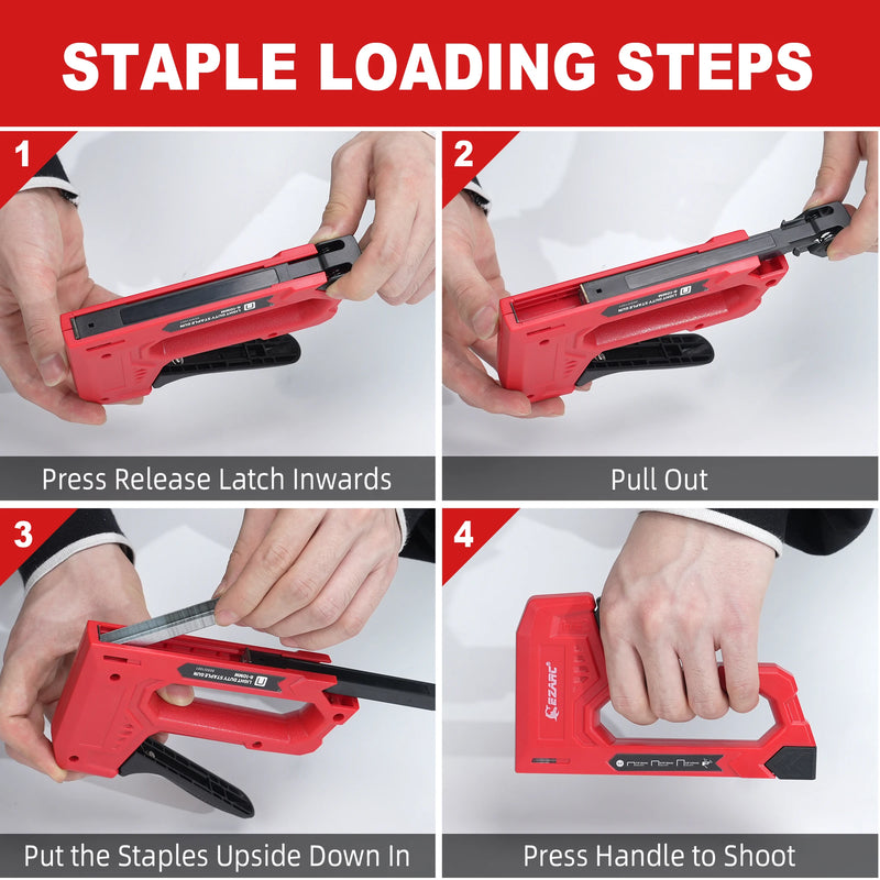 hand staple gun kit, view 4 - MRSLM