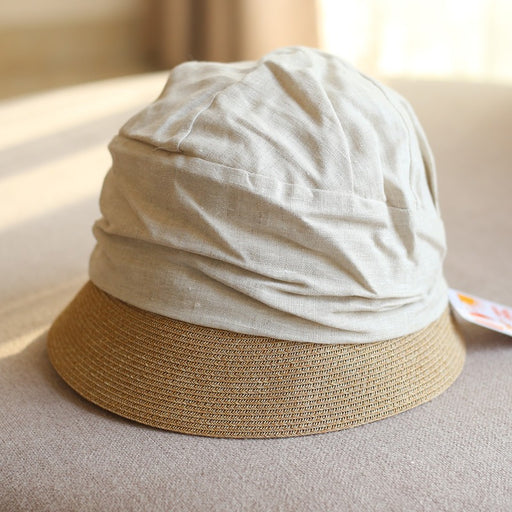 woven cotton linen sun hat for women, view 4 - MRSLM