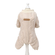 cozy fleece dog pajamas, view 3 - MRSLM