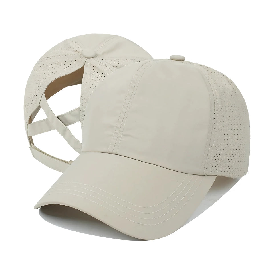 Summer Mesh Ponytail Baseball Sports Cap for Women