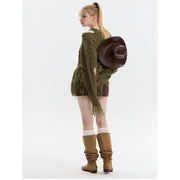 knitted hollow out pullover, view 7 - MRSLM