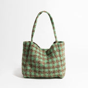 Vintage plaid square shoulder bag, view 4 - MRSLM