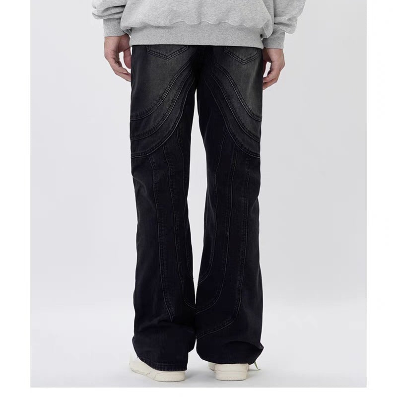 men's loose stitched jeans, view 2 - MRSLM