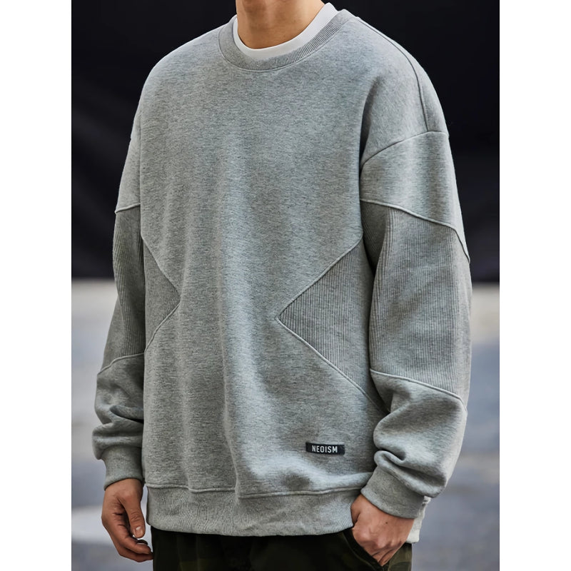 Patchwork-Sweatshirt für Herren, Frühling/Herbst