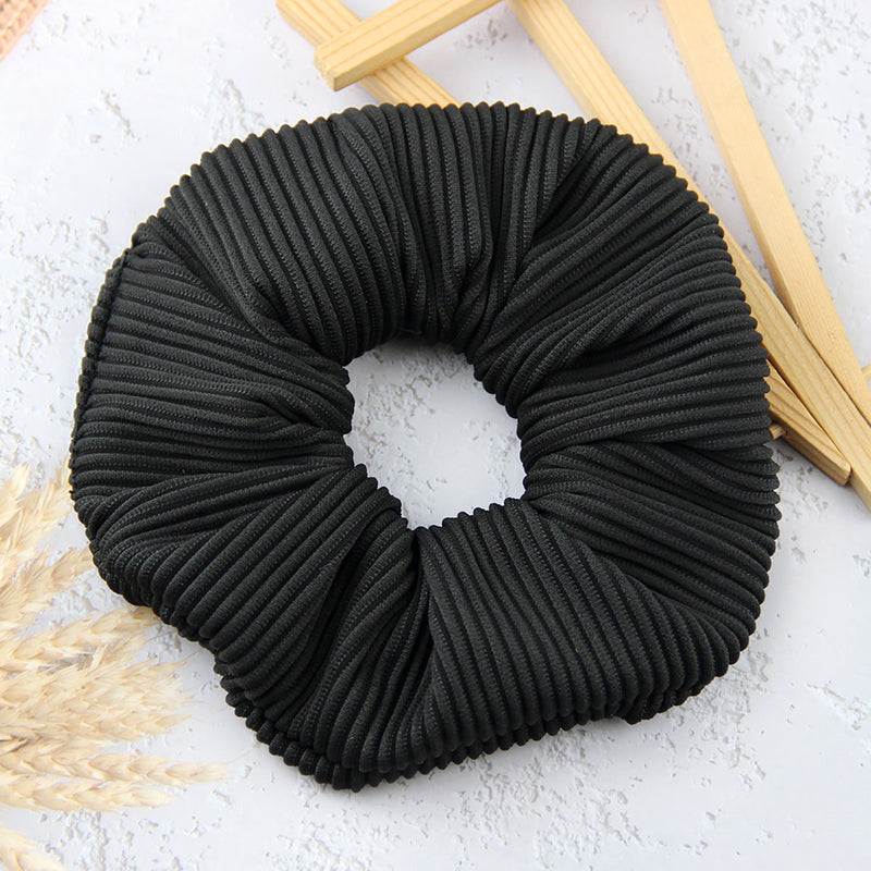 oversized pleated striped scrunchie, view 11 - MRSLM