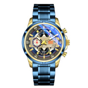 men's multifunction sports watch steel strap, view 3 - MRSLM