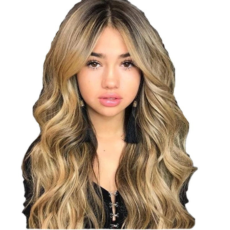mixed color mid-length wig, view 2 - MRSLM