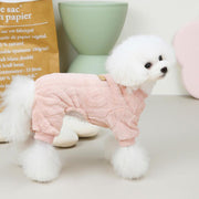 cozy fleece dog pajamas, view 6 - MRSLM