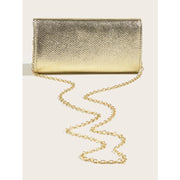 shiny evening clutch bag, view 4 - MRSLM