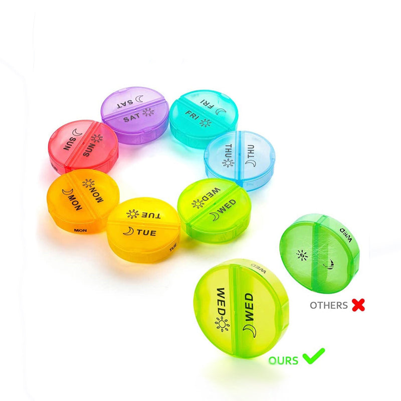 7 days pill box travel weekly organizer, view 5 - MRSLM