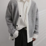 vintage knitted striped cardigan - MRSLM