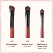 3-piece horse hair eyeshadow brush set, view 5 - MRSLM