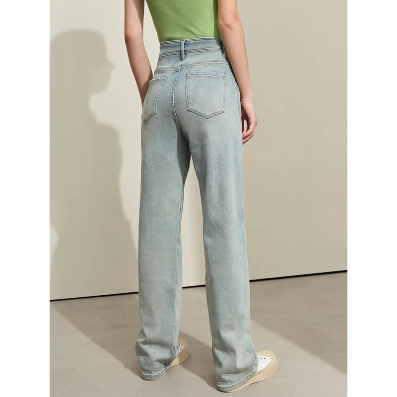 retro wide-leg women's denim pants, view 4 - MRSLM