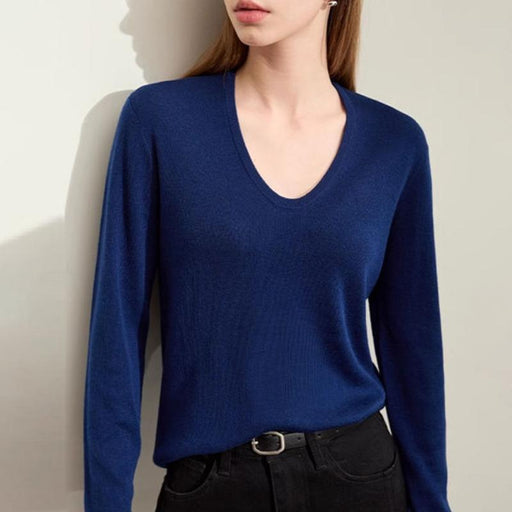 u-neck slim-fit pullover - MRSLM