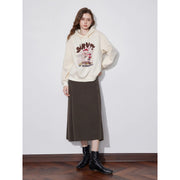 women's rabbit print hooded pullover, view 4 - MRSLM