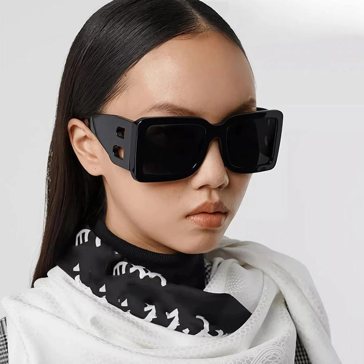 UV400 Stylish Rectangular Frame Oversized Sunglasses