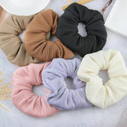 oversized pleated striped scrunchie - MRSLM