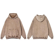 Vintage washed heavy cotton hoodie, view 23 - MRSLM
