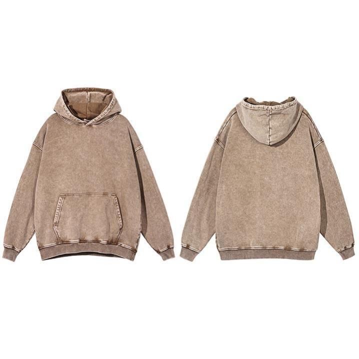 Vintage washed heavy cotton hoodie, view 23 - MRSLM