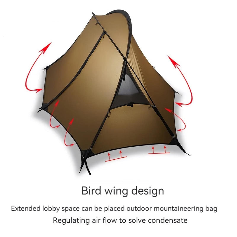 ultralight 1-person camping tent, view 8 - MRSLM