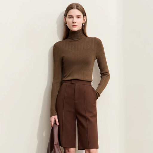 women's turtleneck sweater, view 2 - MRSLM
