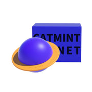 rotating cat grass ball toy, view 2 - MRSLM