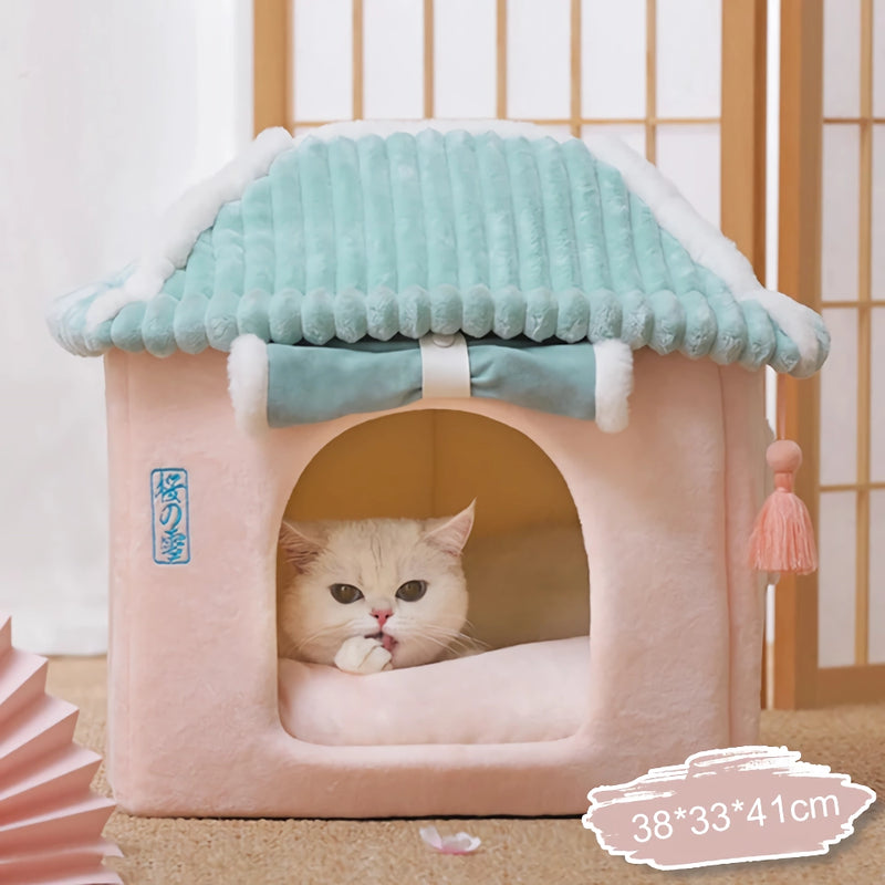 cozy winter pet house, view 2 - MRSLM