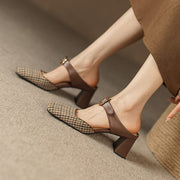 chic buckle mules, view 5 - MRSLM