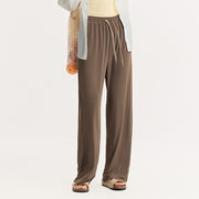 wide-leg drawstring trousers, view 8 - MRSLM