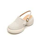 round toe platform heels, view 2 - MRSLM