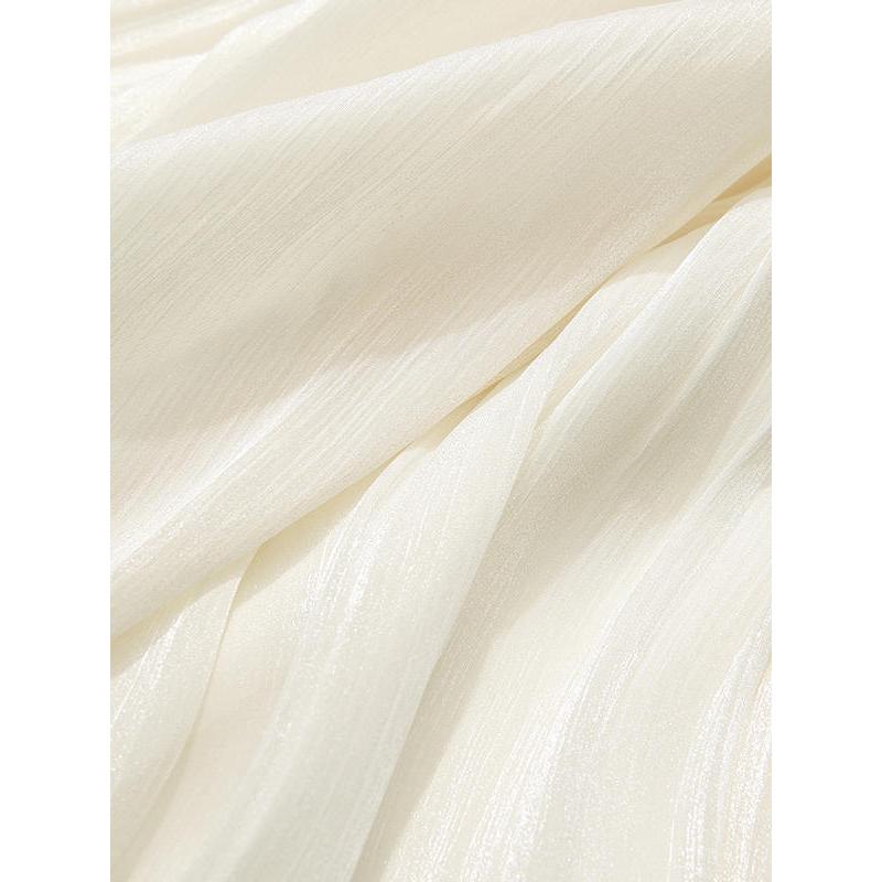 satin pleated midi skirt, view 6 - MRSLM