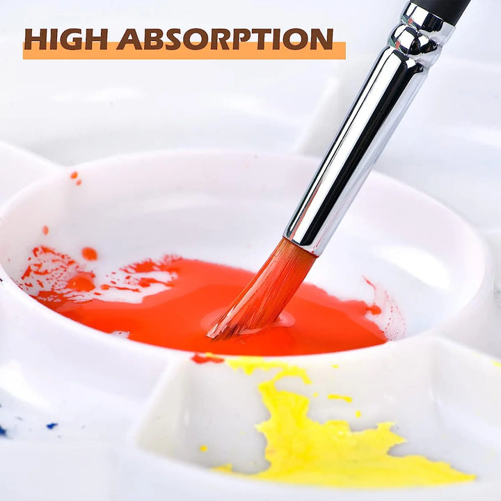 Professionelle Aquarellpinsel – 9-teiliges Rundpinselset für Aquarell-, Acryl- und Ölmalerei