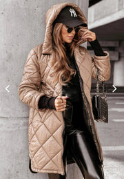 women's hooded cotton-padded jacket, view 8 - MRSLM